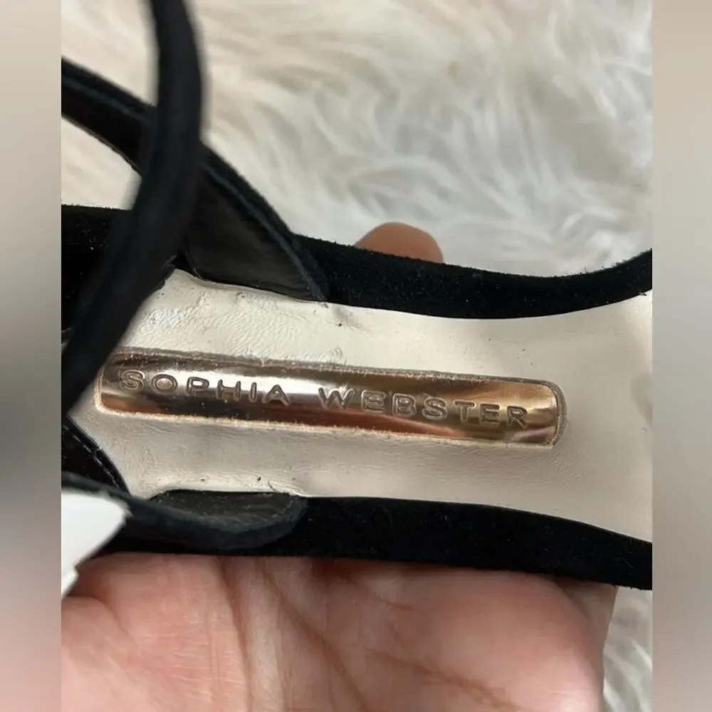 Sophia Webster Sandals In Black White - Picture 6 of 7